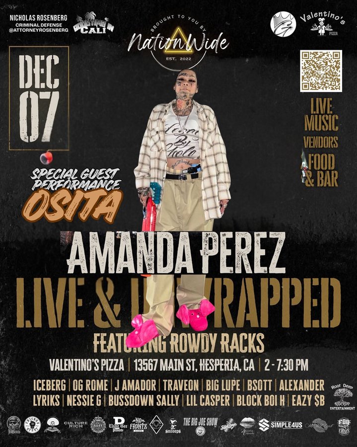 Instagram post by @laositabear for Nationwide. Caption reads: @laositabear will be killing it on stage with....