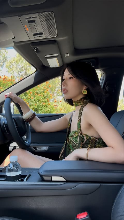 Instagram post by @baeverlyheels for Lexus. Caption reads: [...] exploring San Diego in the all-new 2026....