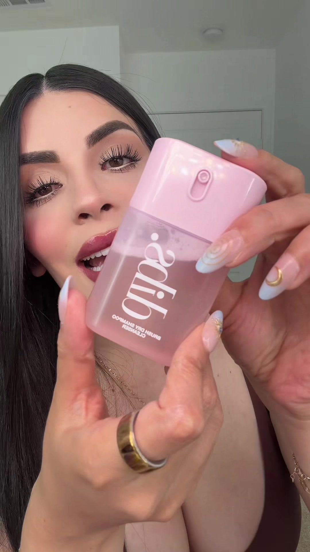TikTok post by @danyanoemi for DIBS Beauty. Caption reads: @DIBSBEAUTY ✨ #dibs #tiktokshopcreatorpicks [...].