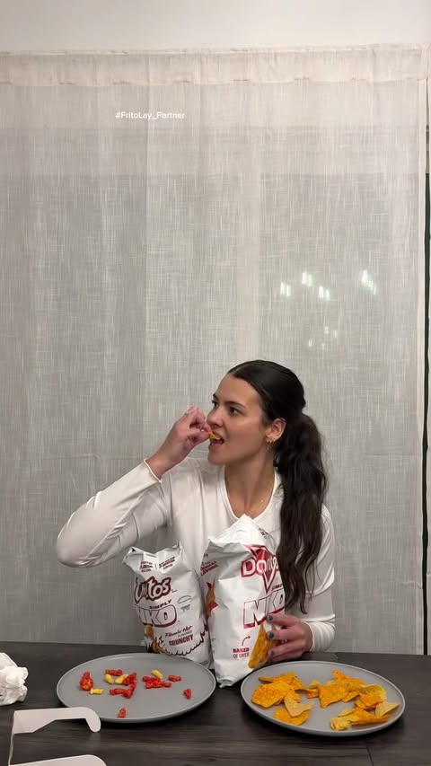 Instagram post by @allieseabock for Cheetos. Caption reads: [...] between them or the original 🤌🏽 @cheetos....