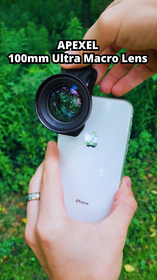 Instagram post by @jakesmacronature for Apexel. Caption reads: [...] beautiful up-close shots using the Apexel....