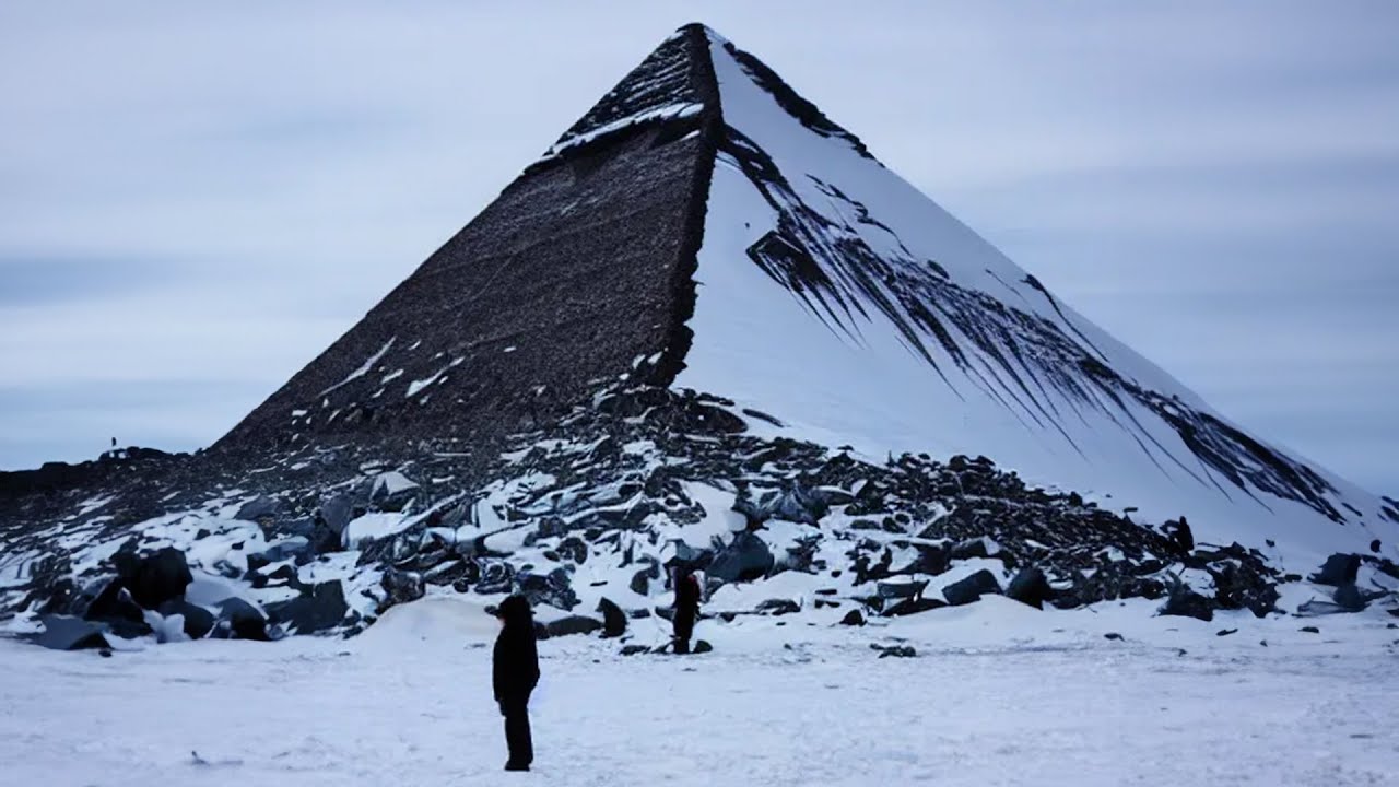 YouTube post by @dark5tv for Keeps. Caption reads: A Massive Vehicle Under Ice, Unexplained Radio....