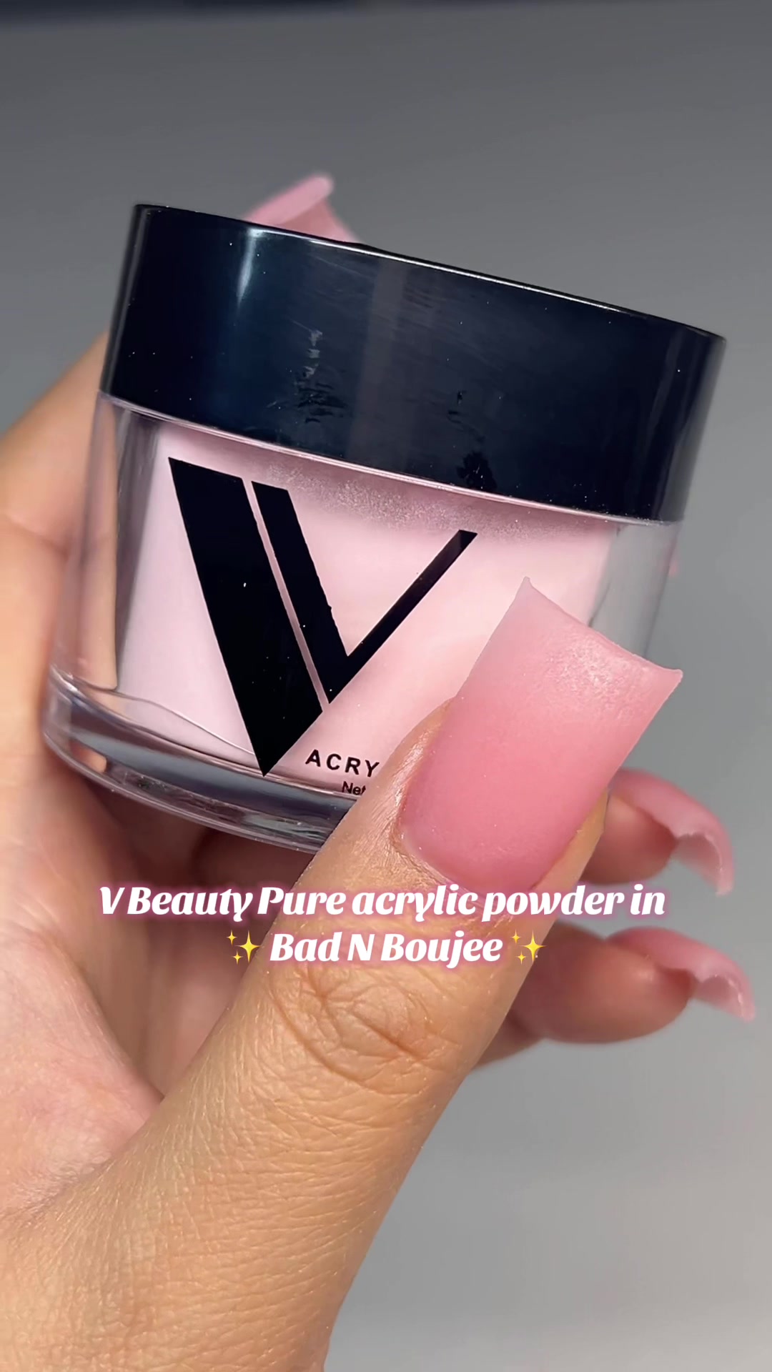 TikTok post by @gzlbeauty for VBeautyPure. Caption reads: [...] application using “Bad N Boujee” from....