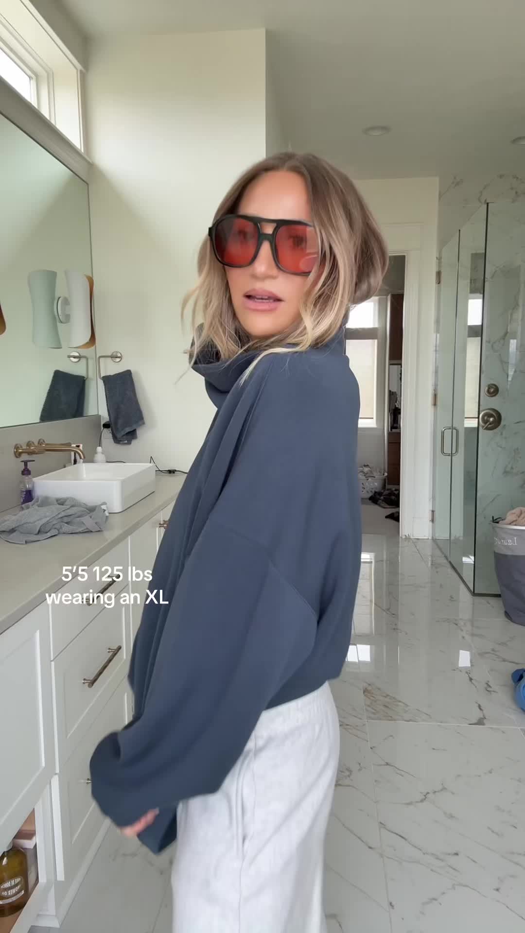 TikTok post by @sarahhill920 for Old Navy. Caption reads: I’m sorry @Old Navy what is this masterpiece?!....