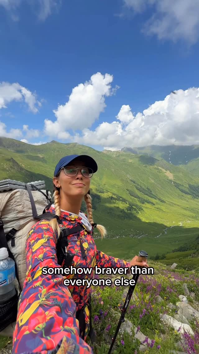 Instagram post by @laurenroerick for SafetyWing. Caption reads: When I first started backpacking, I thought....