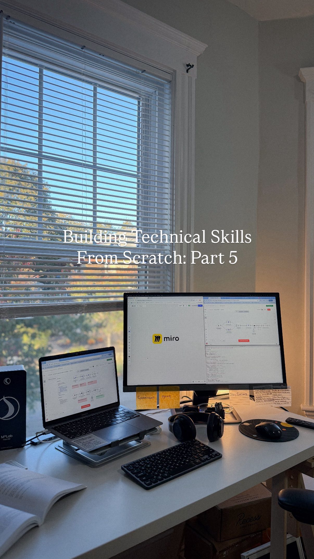 Instagram post by @sarforre for Miro. Caption reads: This is where I would start if I were building....