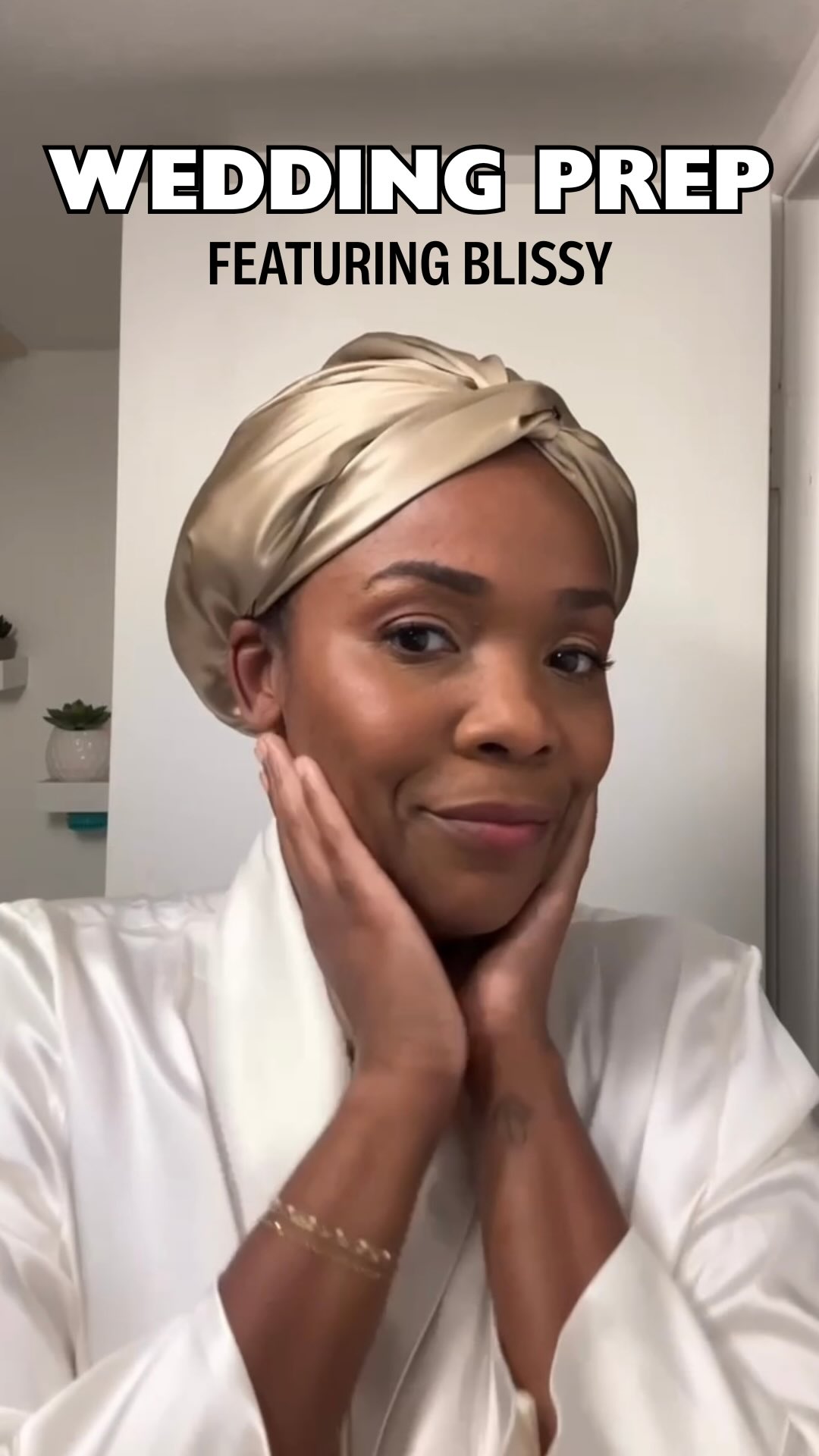 Instagram post by @jasminegoode_ for Blissy. Caption reads: ✨Wedding planning mode: activated!✨
After saying....