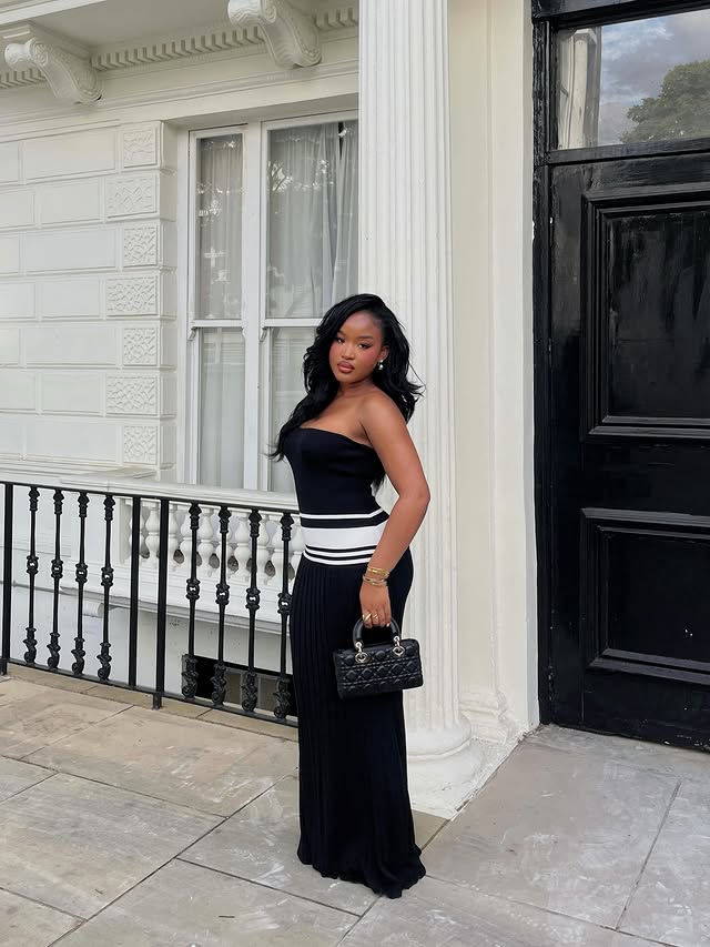 Instagram post by @rachelxkamm for boohoo. Caption reads: Summer time fine 🤍 @boohoo #ad.