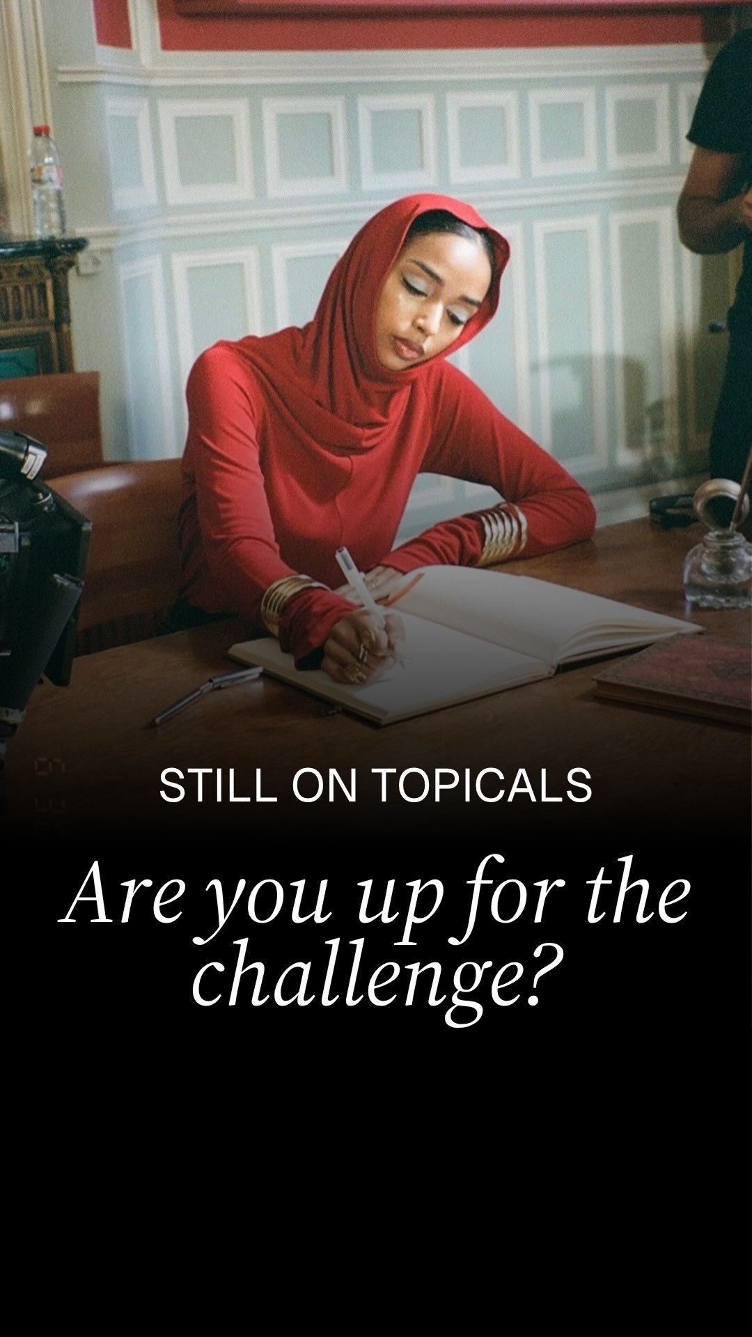 Instagram post by @amandasabreah for TOPICALS. Caption reads: A challenger brand isn’t one that’s simply wild....