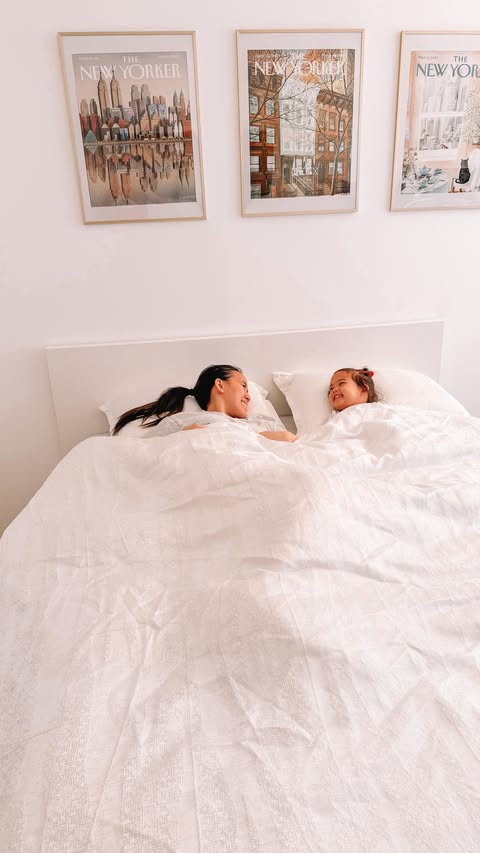 Instagram post by @thelivstyle for GhostBed. Caption reads: [...] 30 day review of our new mattress from....