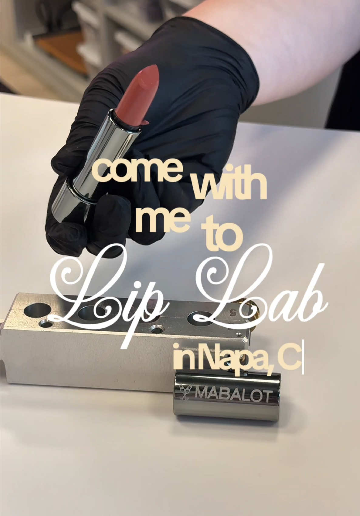 TikTok post by @lizzymabalot for Lip Lab. Caption reads: gifted by lip lab 💋 @Lip Lab such a cutesy, girly....