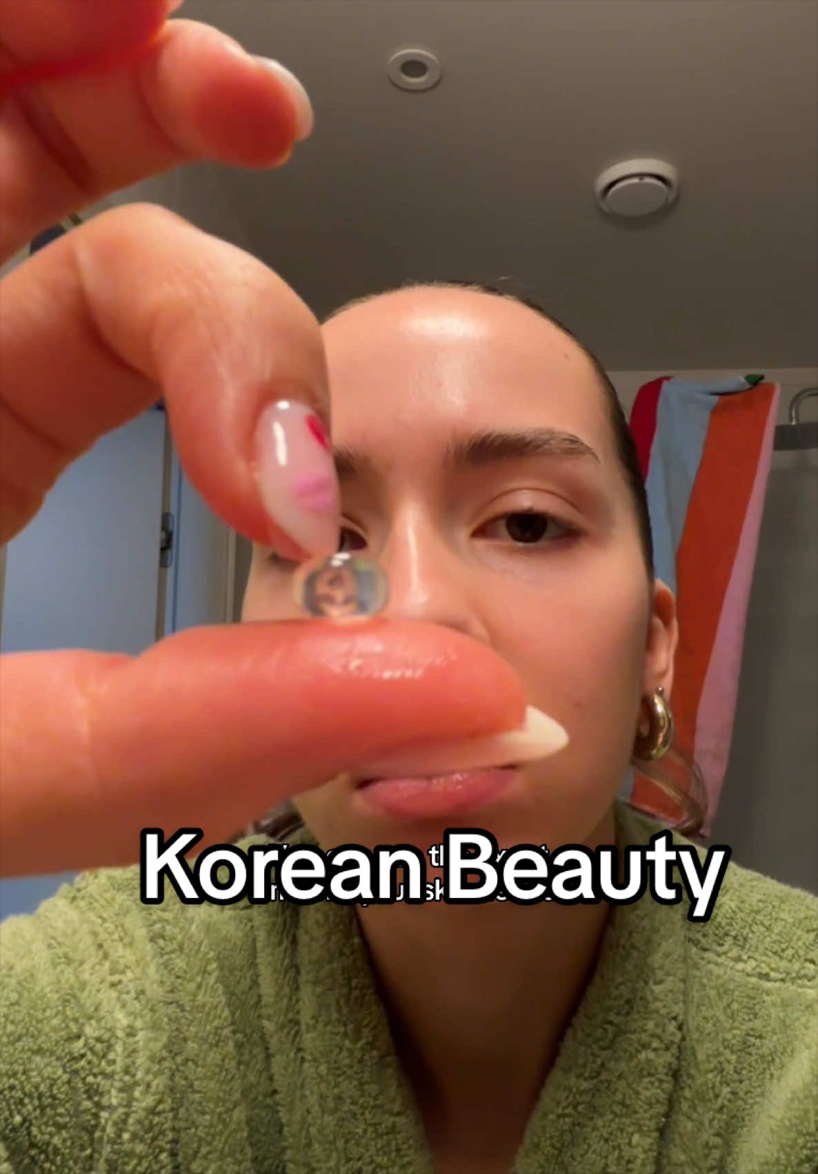 TikTok post by @anka.casablanca for HEMEKO. Caption reads: caviar for the face? @HEMEKO @HAUA #koreanbeauty....