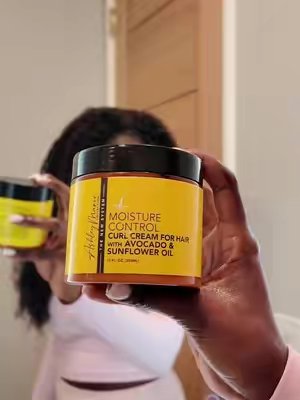 TikTok post by @therealkarabee for The Hair Diagram. Caption reads: [...] with Avocado and Sunflower Oil from....