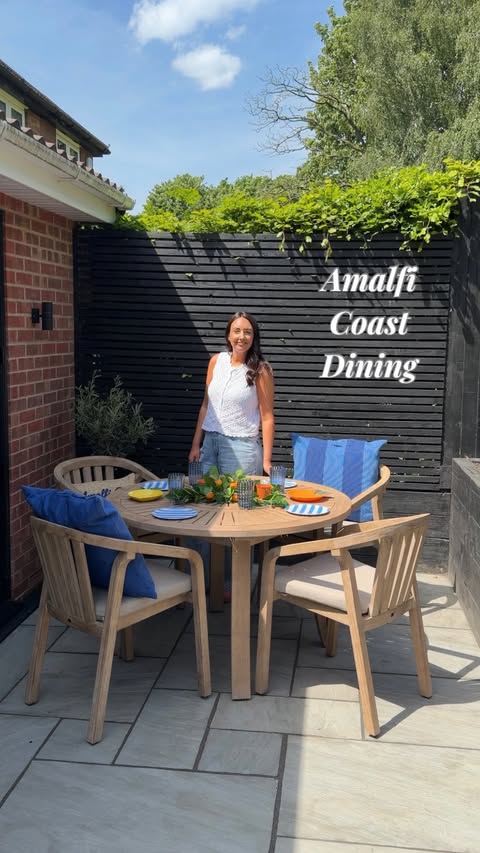 Instagram post by @homewithfay for DUSK. Caption reads: [...] after ordering this gorgeous table from....