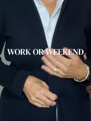 TikTok post by @the_stayhomemom for Siliteelon. Caption reads: [...] #businesscasual #classicstyle @Siliteelon.