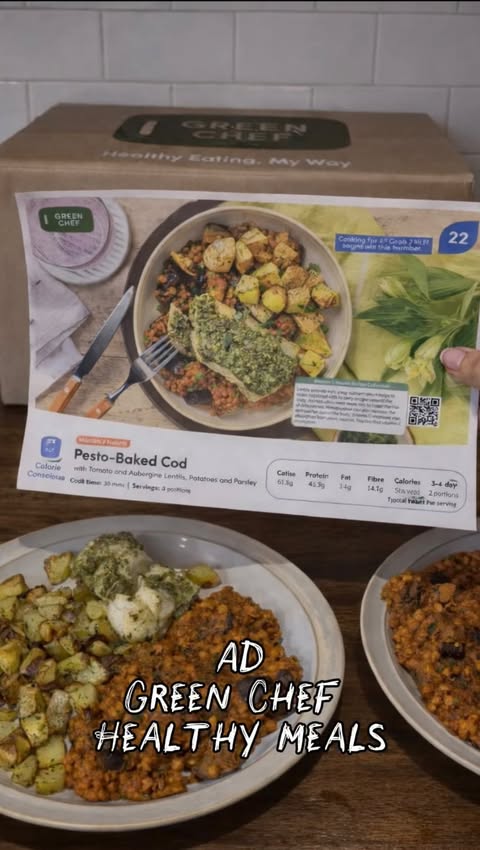 Instagram post by @1st_time_ma for Green Chef. Caption reads: Ad| Have you heard of @greenchef it’s an amazing....