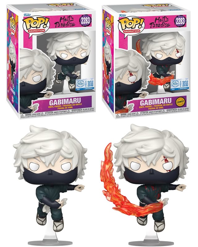 Instagram post by @funkopopsnews for Funko. Caption reads: First look! Funko Shop exclusive Gabimaru POP!....