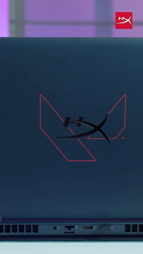 Instagram post by @oceansharma for HyperX. Caption reads: Meet the HyperX OMEN 16 VALORANT Limited Edition,....
