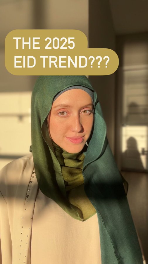 Instagram post by @natashaa_michelle for VOILE CHIC. Caption reads: Comment “HIJAB” to get link and discount sent to....