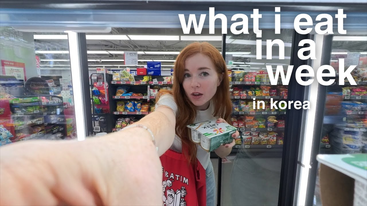 YouTube post by @caricakes for Skillshare. Caption reads: grocery shopping in korea, cooking at home, what i....