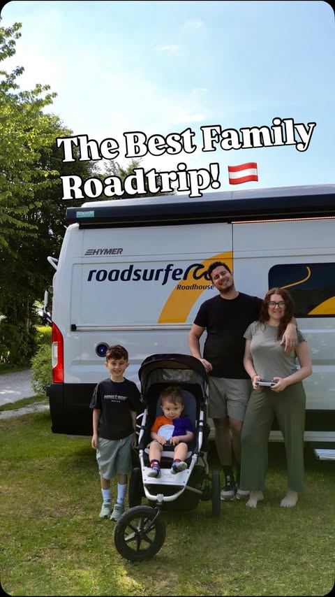 Instagram post by @thetravelmum for roadsurfer. Caption reads: [...] when you visit! 🚐 We picked up our....