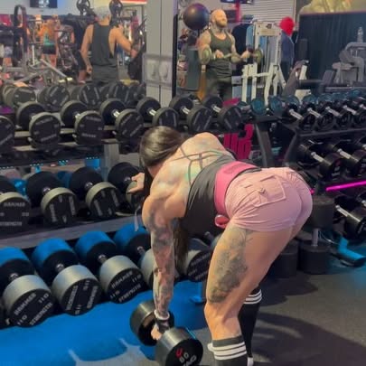 Instagram post by @jennaguirre7877 for FlexPro Meals. Caption reads: -
-
Great Back Day With @eric_truth15 

Filmed For....