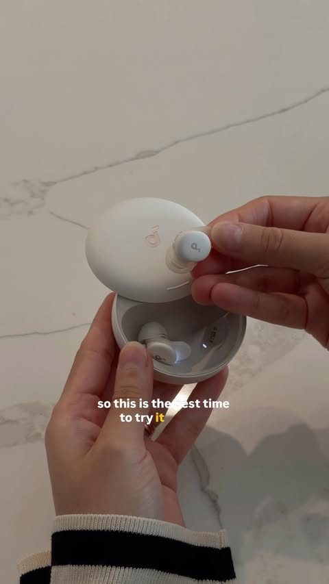 Instagram post by @areejrafique for Soundcore. Caption reads: [...] that get it, get it 🥲. Check out....