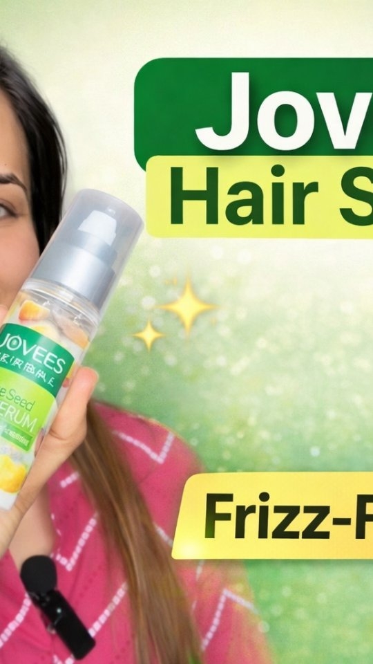 Instagram post by @preeti.kwatra1 for Jovees Herbal. Caption reads: ✨ Frizz-free hair days start here! Infused with....