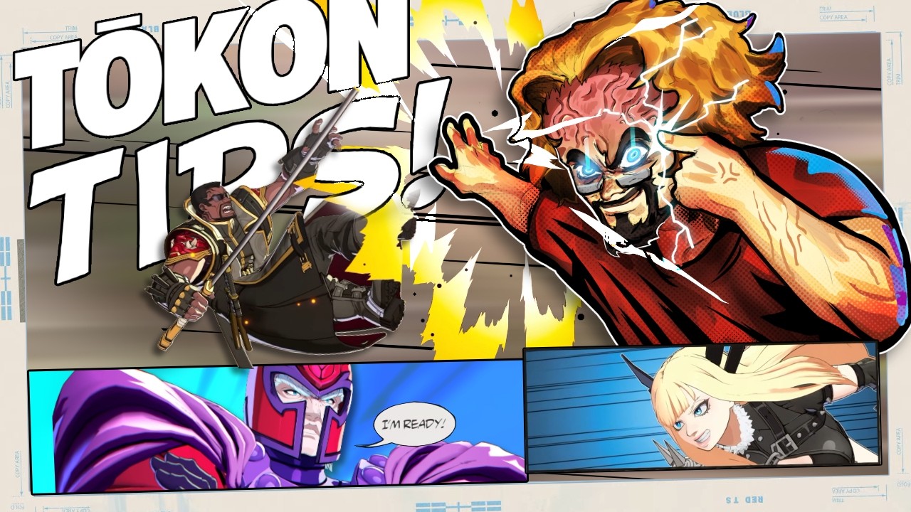 YouTube post by @Maximilian_Dood for Shop Titans. Caption reads: Max's TOP 5 Marvel Tōkon TIPS For The Beta.