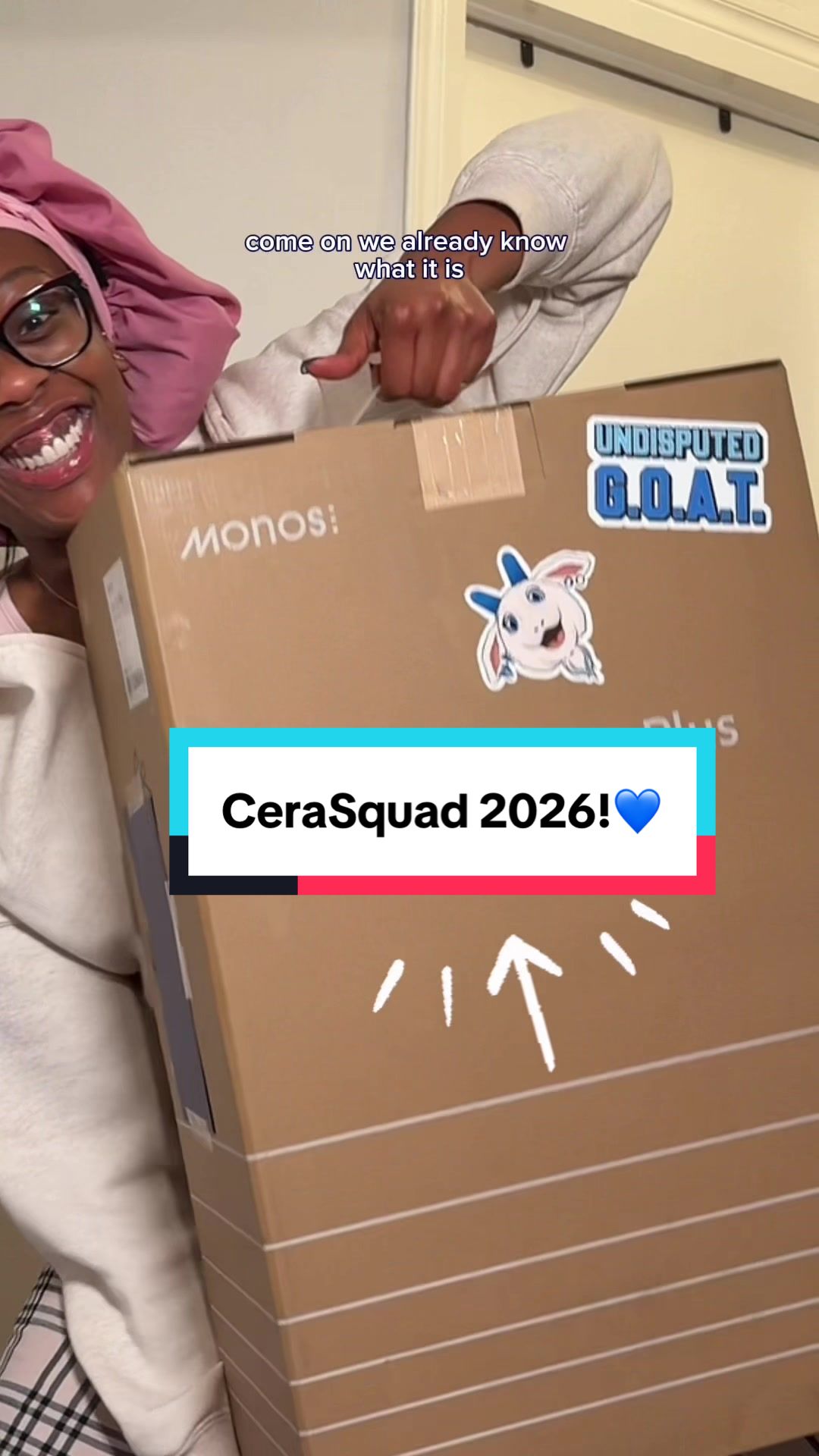 TikTok post by @onlyonemanassa for CeraVe. Caption reads: [...] your girl is officially part of the @CeraVe....
