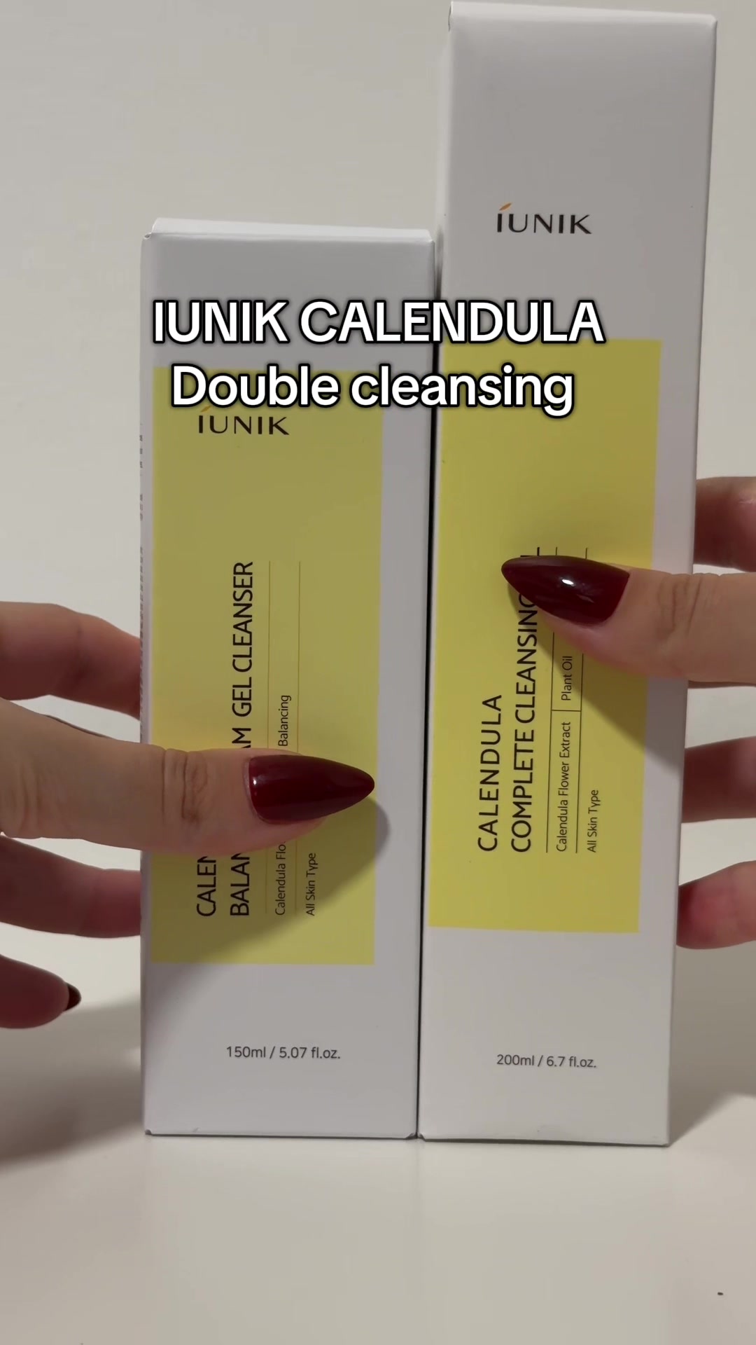 TikTok post by @giulia.gi for IUNIK. Caption reads: Giuli20 on yesstyle for 20% off ✨ @IUNIK....
