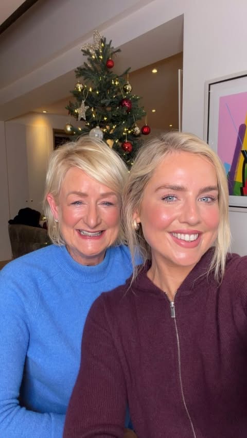 Instagram post by @aimeeconnolly_com for Sculpted By Aimee. Caption reads: Join our founder Aimee and mum Clare for the cosy....