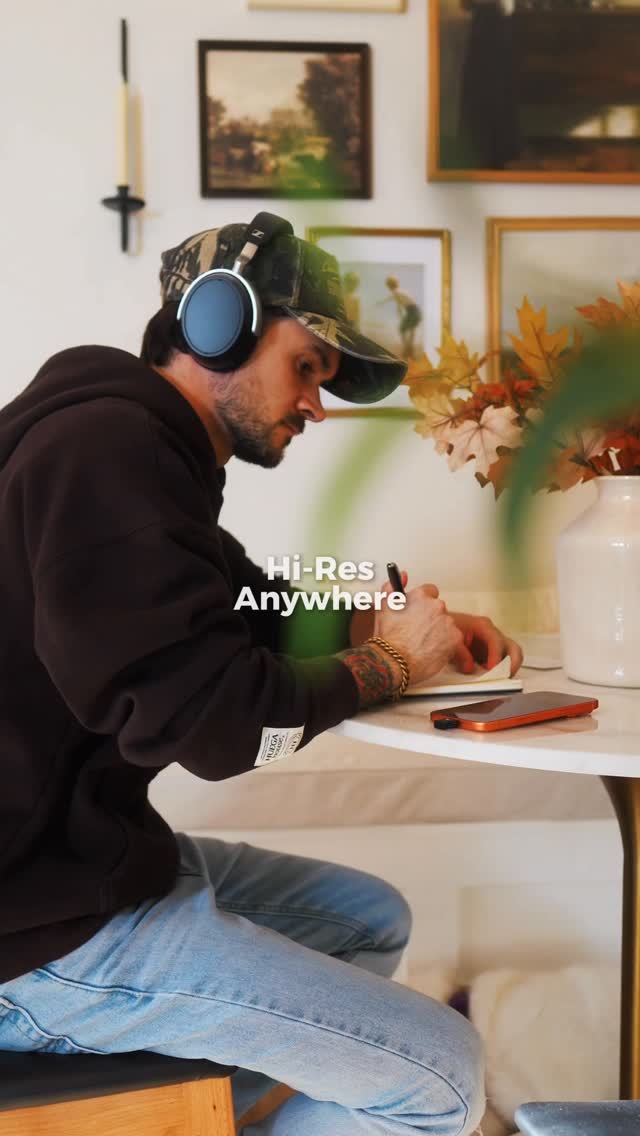 Instagram post by @tyler.fortherecord for Sennheiser. Caption reads: 🎬 Welcome to opening day at the Unbox Office.....