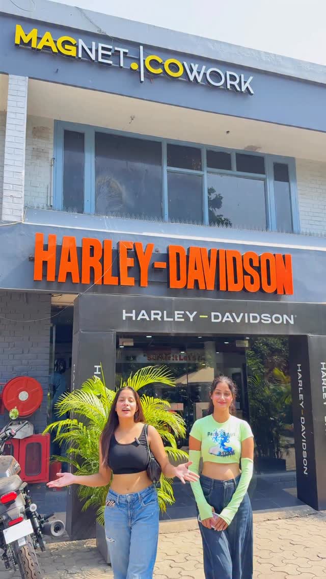 Instagram post by @youngster_of_chandigarh for Harley-Davidson. Caption reads: “Unleash the roar! ₹10,000 OFF on every Harley....