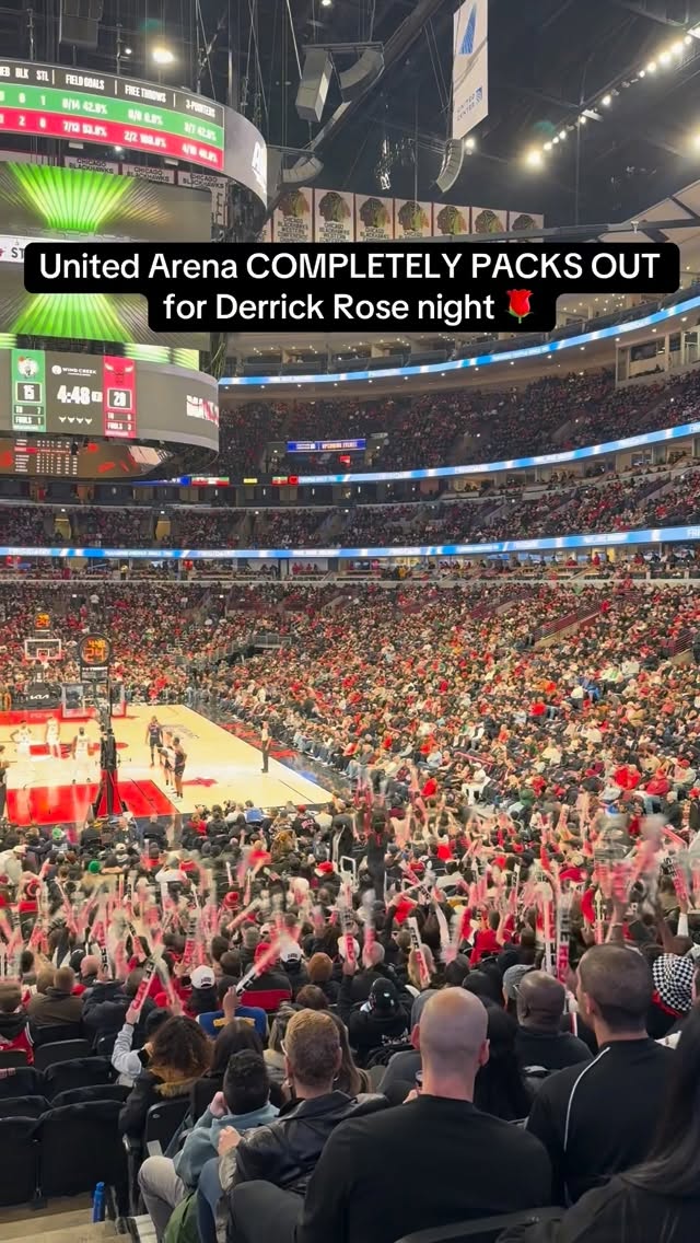 Instagram post by @thechi.kid for TickPick. Caption reads: Did you show out for Derrick tonight? #tickpick....