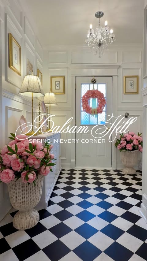 Instagram post by @haverstrawhill for Balsam Hill. Caption reads: [...] for $50 off orders $250+ 🌸 With @balsamhill....