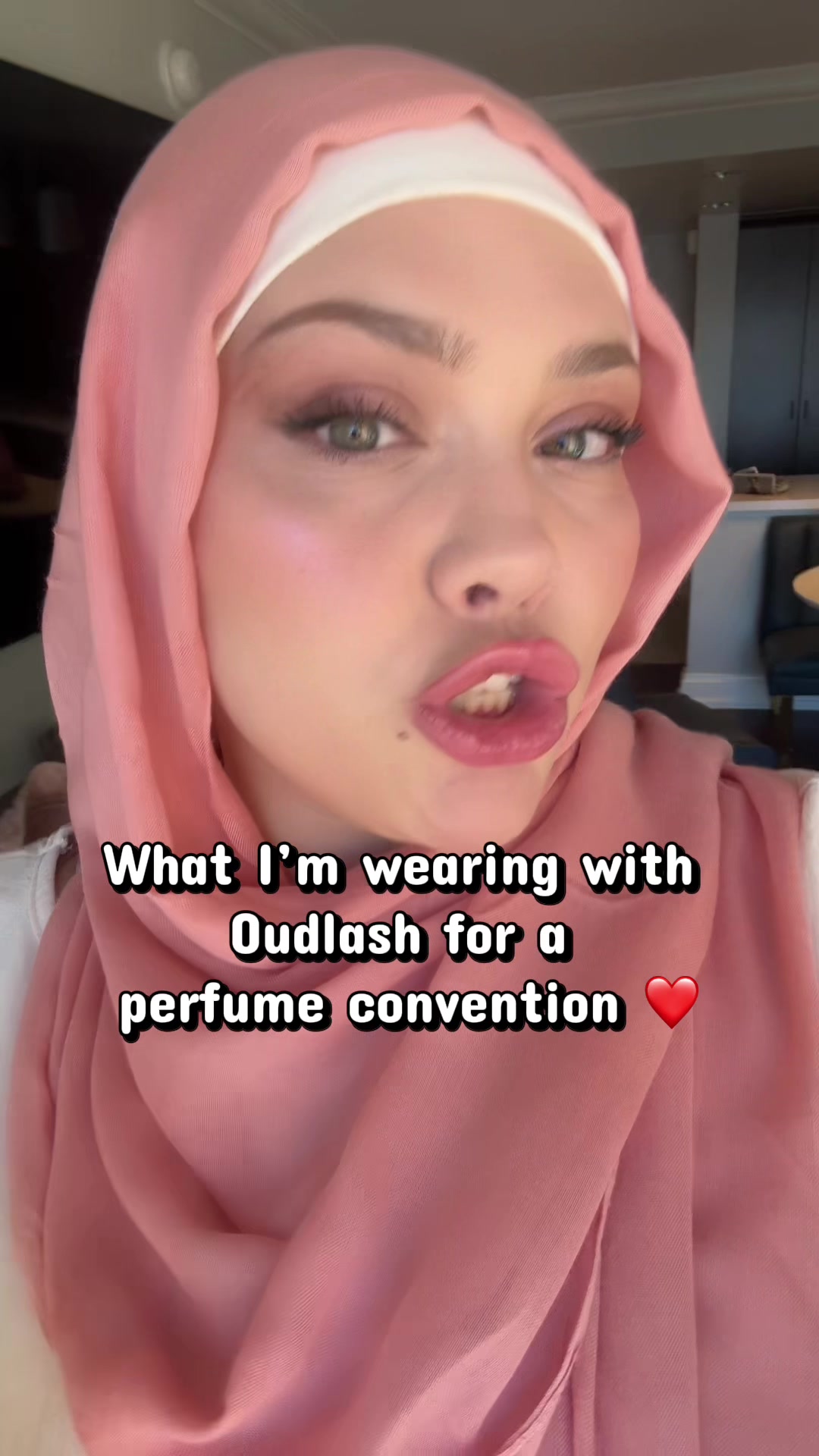 TikTok post by @omavery for OudLash. Caption reads: @Oudlash thank you for the invite! These are the....