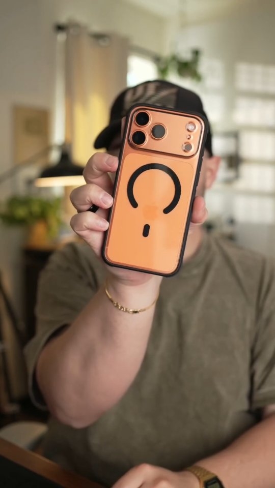 Instagram post by @imparkerburton for Dbrand. Caption reads: Dbrand sent me the iPhone 17 Pro Max... #dbrand....