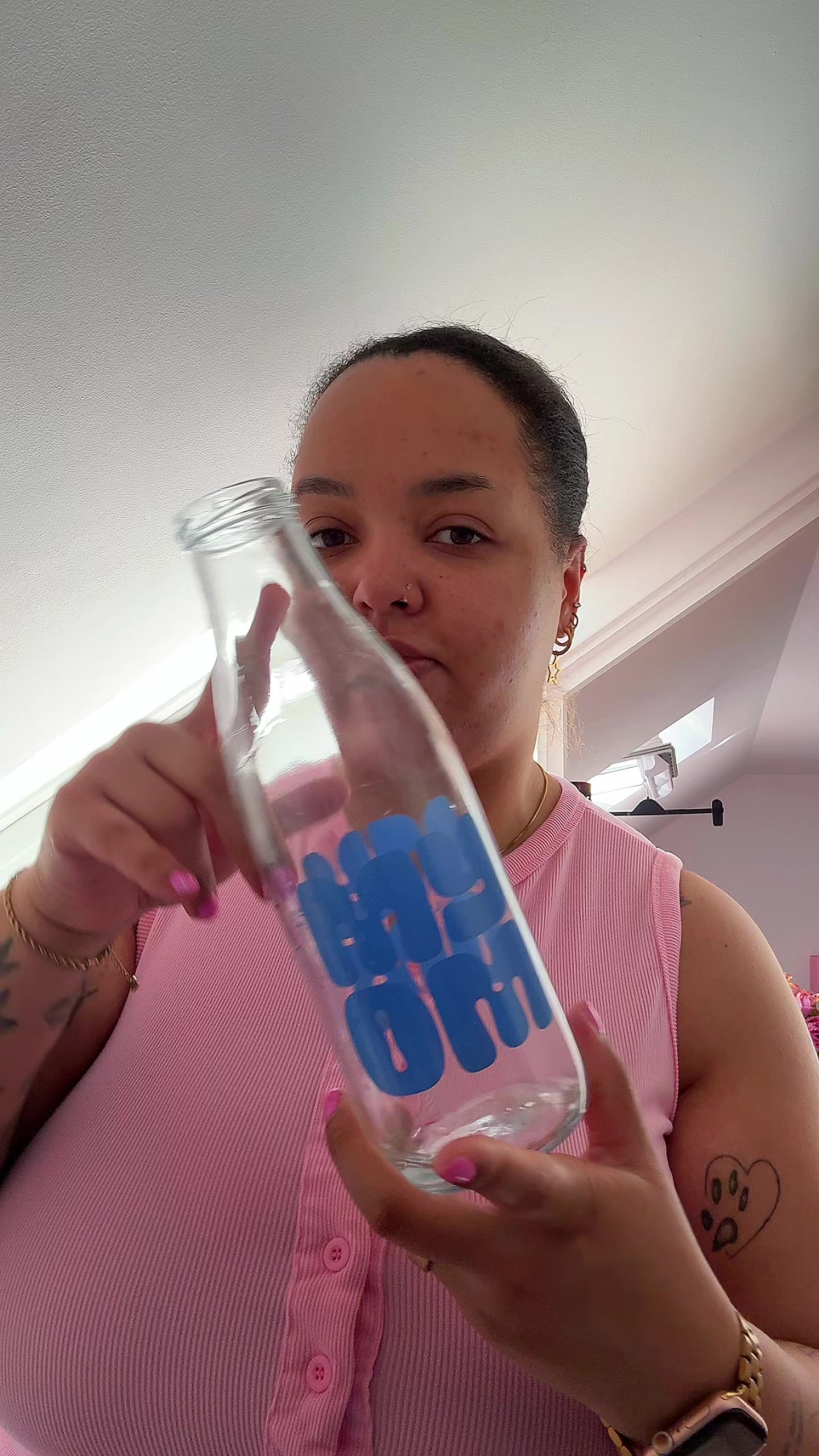 TikTok post by @janet.osayande for MYOM. Caption reads: [...] of milk. Couldn’t be me and thanks to....