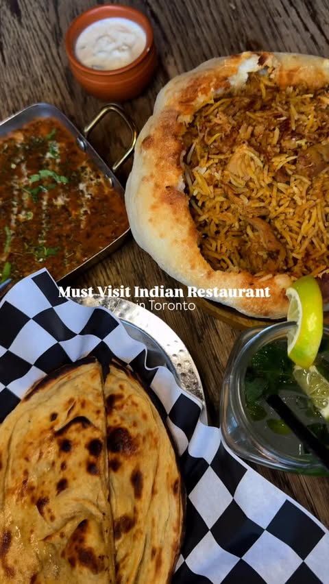 Instagram post by @bitesofdurham for YYZ Daily. Caption reads: @mantrabyhost is a modern Indian restaurant in....