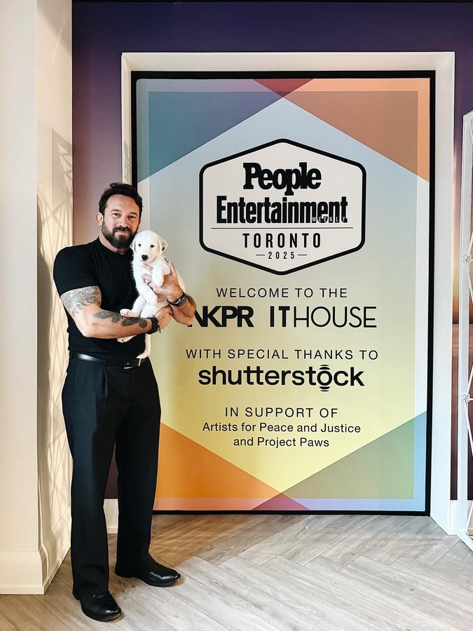 Instagram post by @erichendrikx for People Magazine. Caption reads: Puppies!!! We’re thrilled to kick off this year’s....