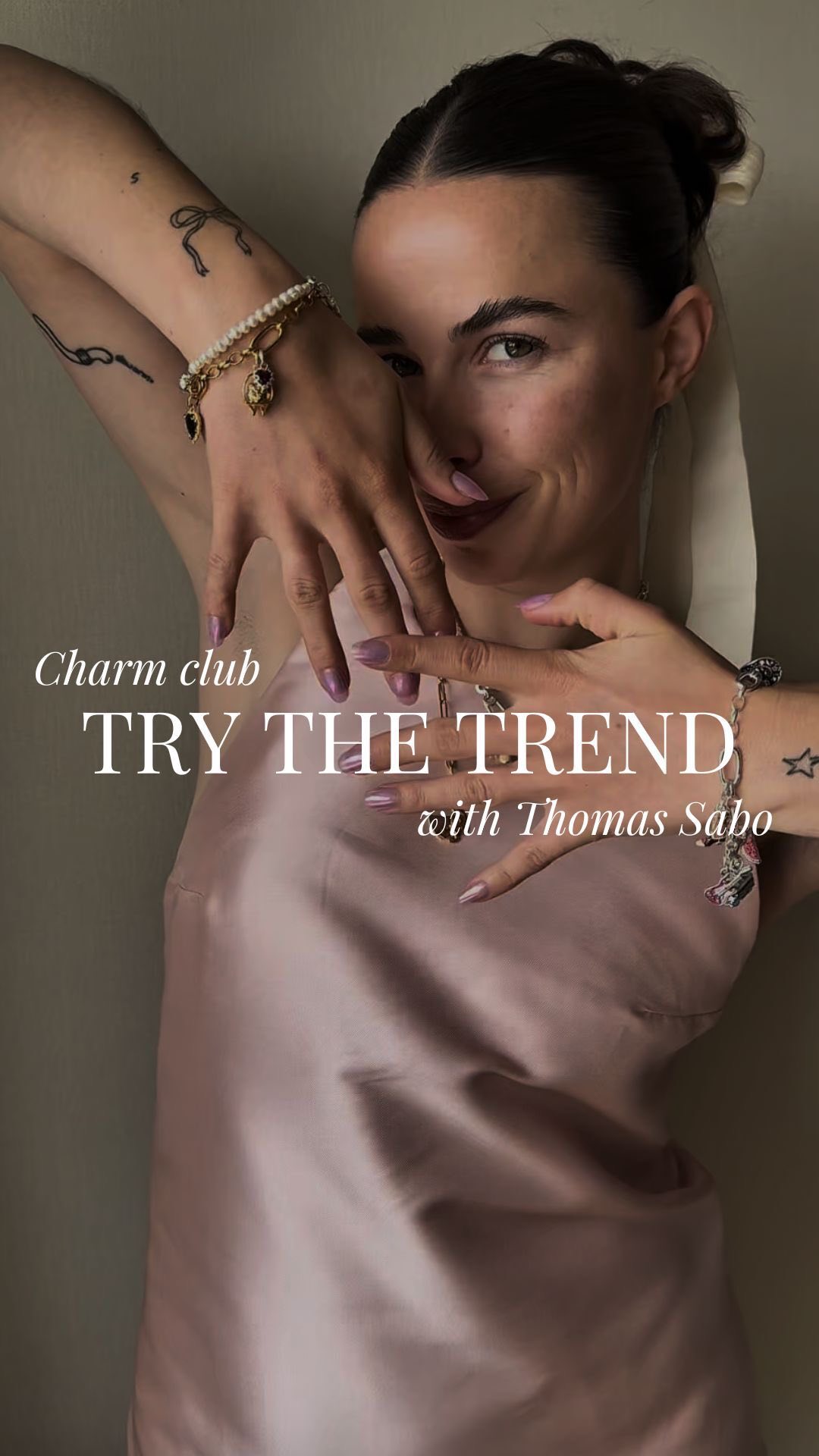 Instagram post by @hellofashion_uk for THOMAS SABO. Caption reads: Charms are back in the spotlight, and this summer....