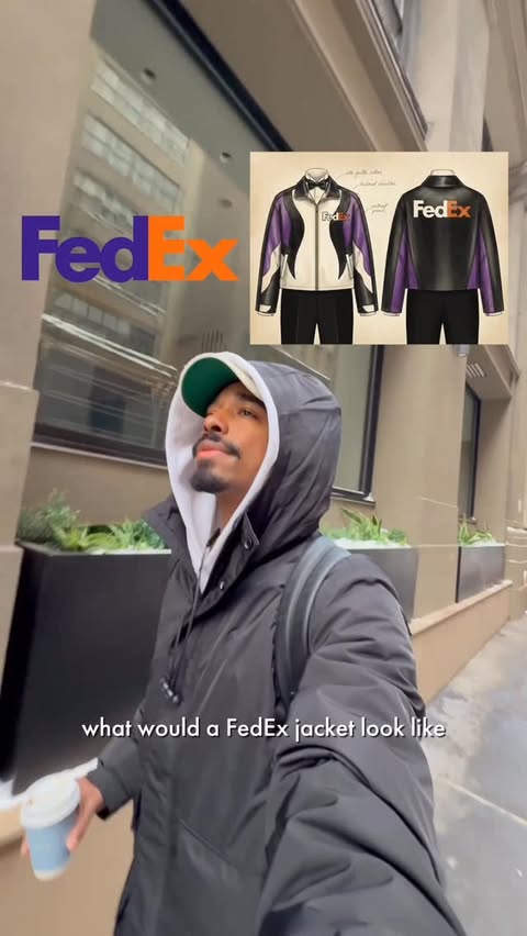Instagram post by @kevinleonel for FedEx. Caption reads: [...] is just part of the routine @fedex #ad.