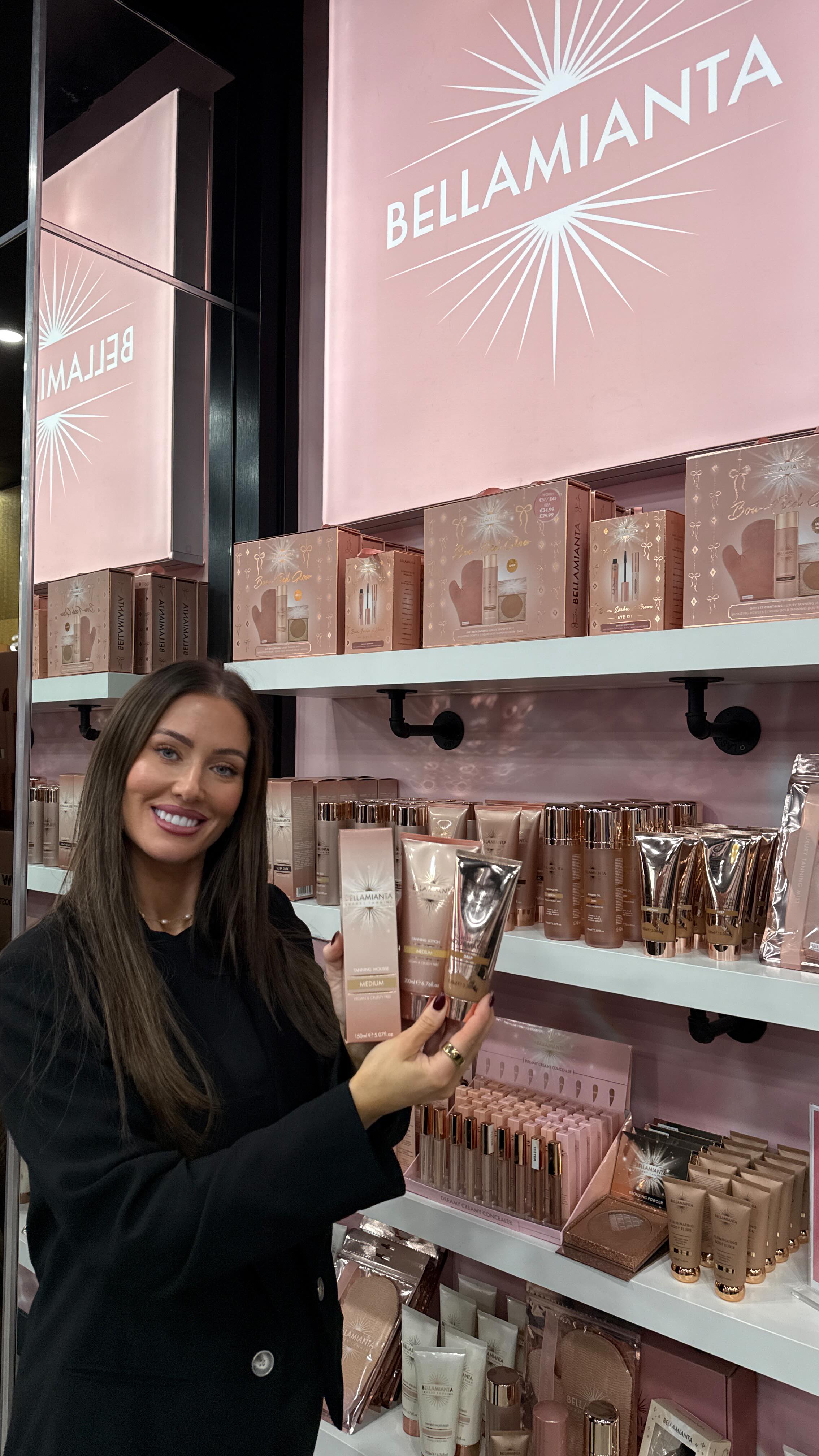 Instagram post by @louisemcdonnell_ for Bellamianta. Caption reads: £15 tan!! For 15hours only! 
Shop until 12 o clock....