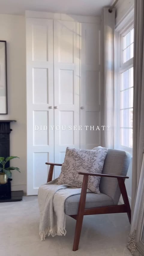 Instagram post by @newhome_oldhouse_ for Twopagescurtains. Caption reads: [...] and cushions both from @twopagescurtains use....