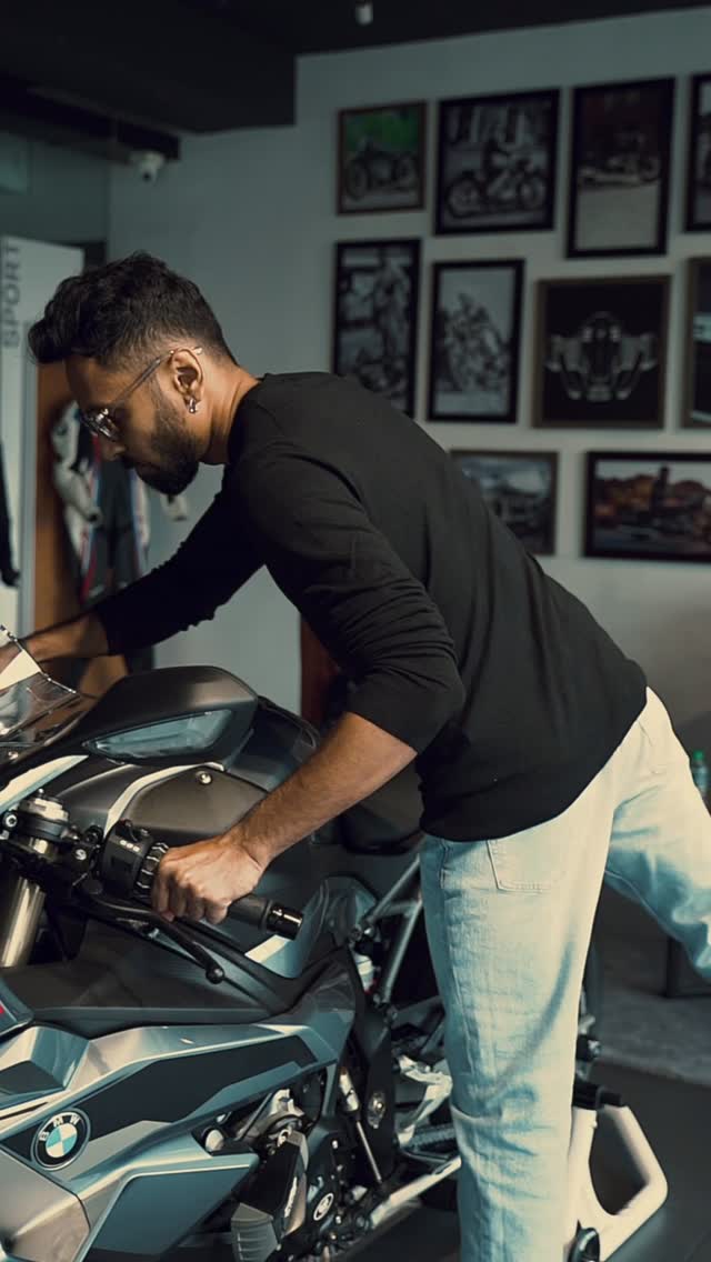 Instagram post by @harishrossi for BMW Motorrad. Caption reads: Beast is ready to tame 🔥 are you with me ?
Where....