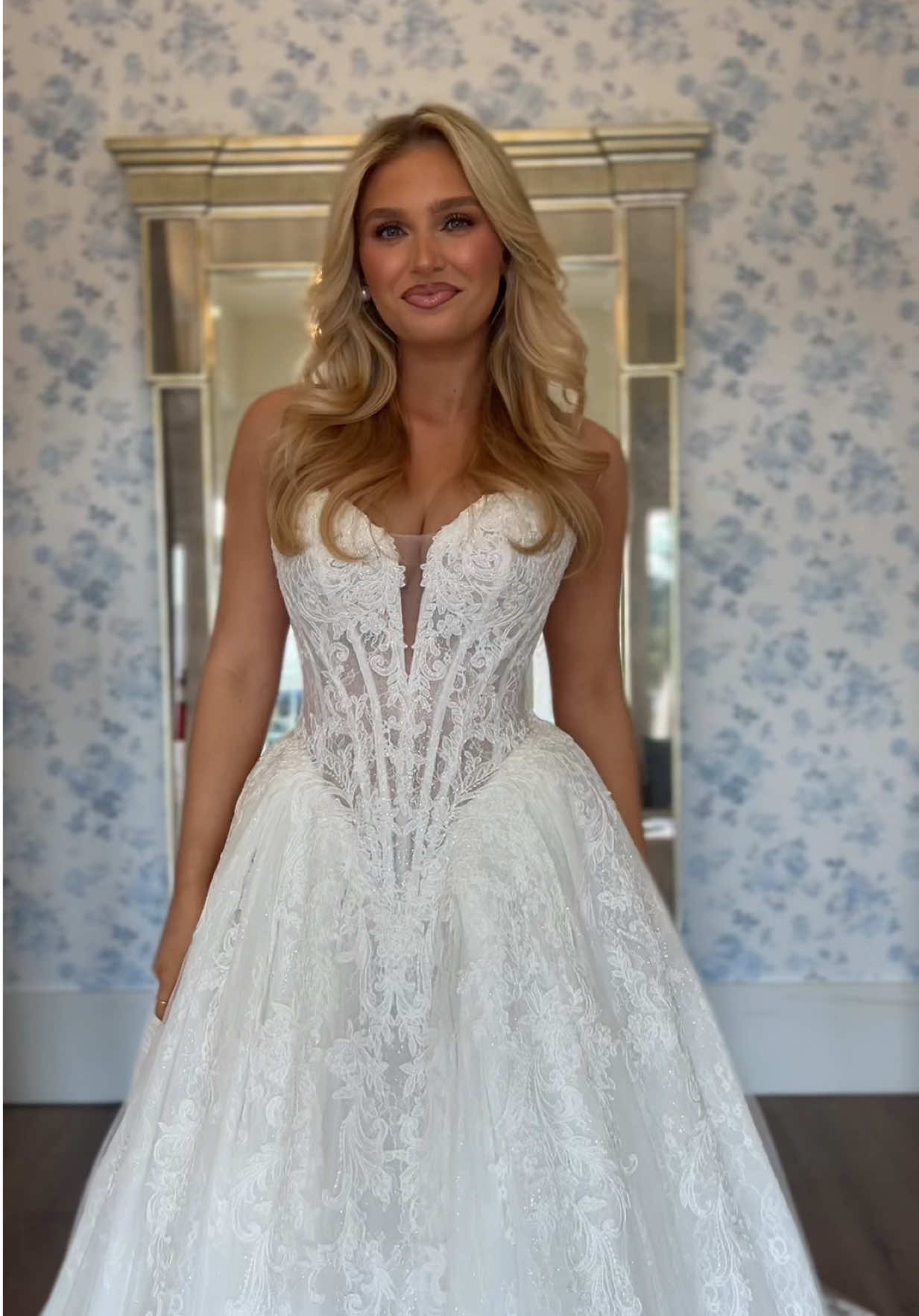 TikTok post by @kyliekake for Juvia’s Place. Caption reads: Love my @Linen Jolie Bridal fam🤍  Makeup details:....