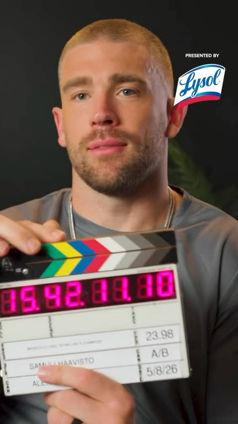 Instagram post by @zachertz for Lysol. Caption reads: Come hang behind the scenes with us and @lysol....