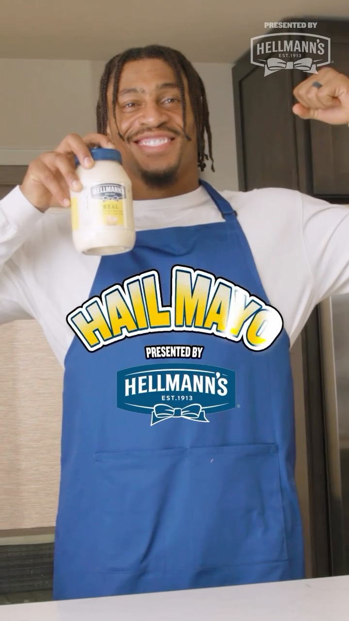 Instagram post by @ayannaly_ for Whistle. Caption reads: Game day MVP right here! 🏈 Hail Mayo presented by....