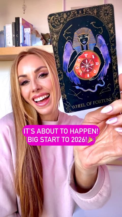 Instagram post by @wild_lotus_tarot for Astrology.com. Caption reads: What does 2026 hold for you?💫 Get immediate....